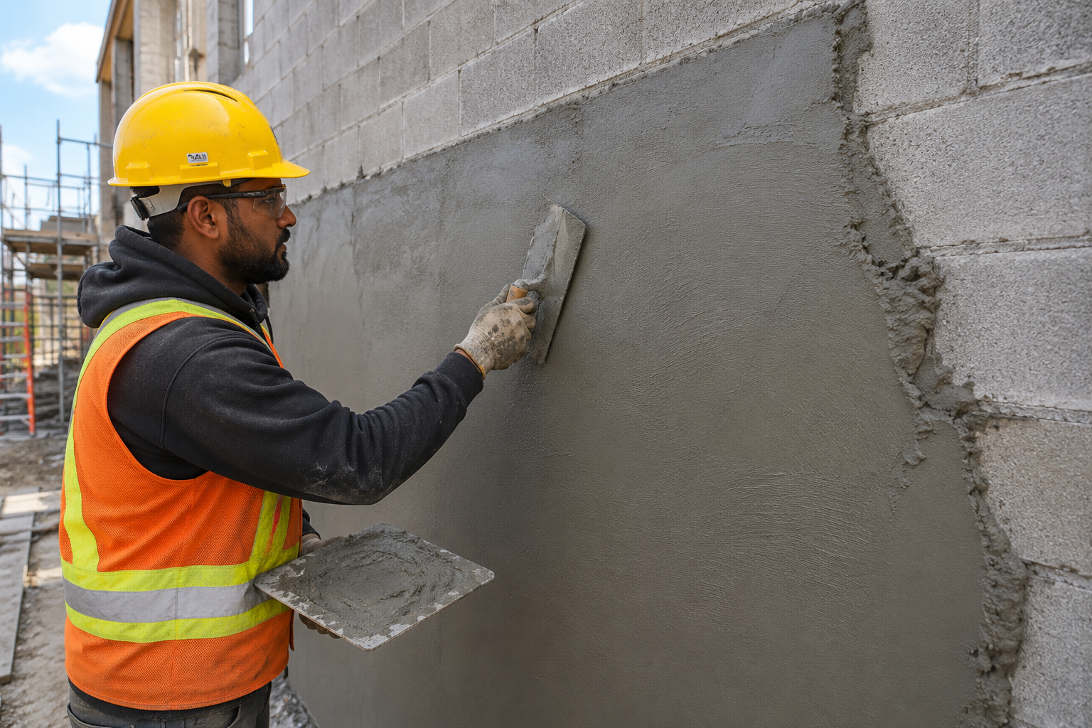 Concrete wall work